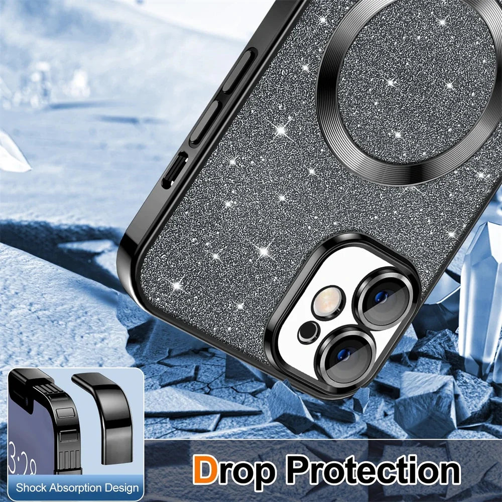 Luxury Lens Guard MagSafe Case