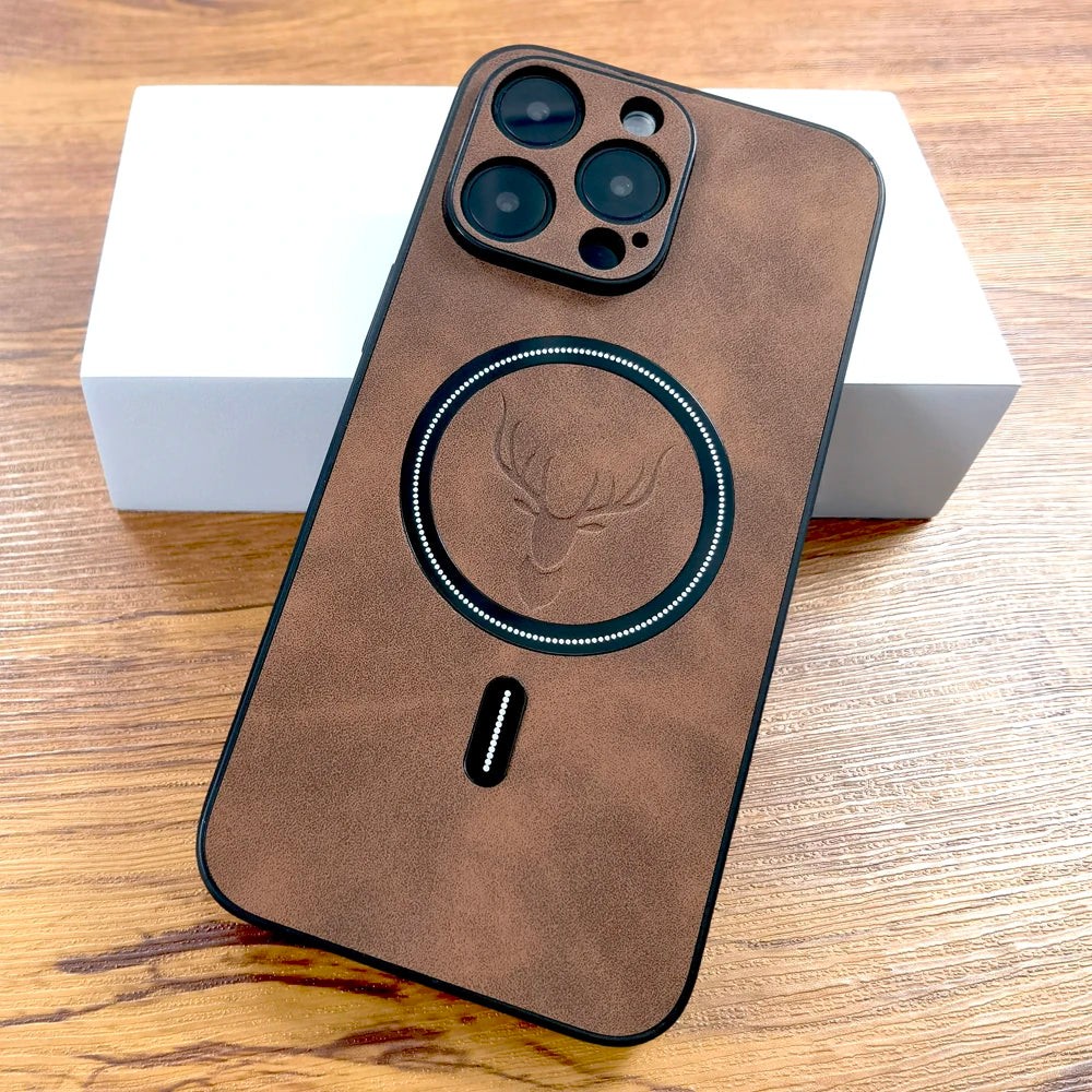 Luxury Deer Leather MagSafe Case
