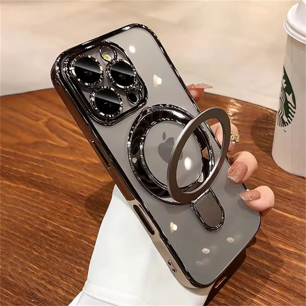 Luxury Ring Stand MagSafe Case