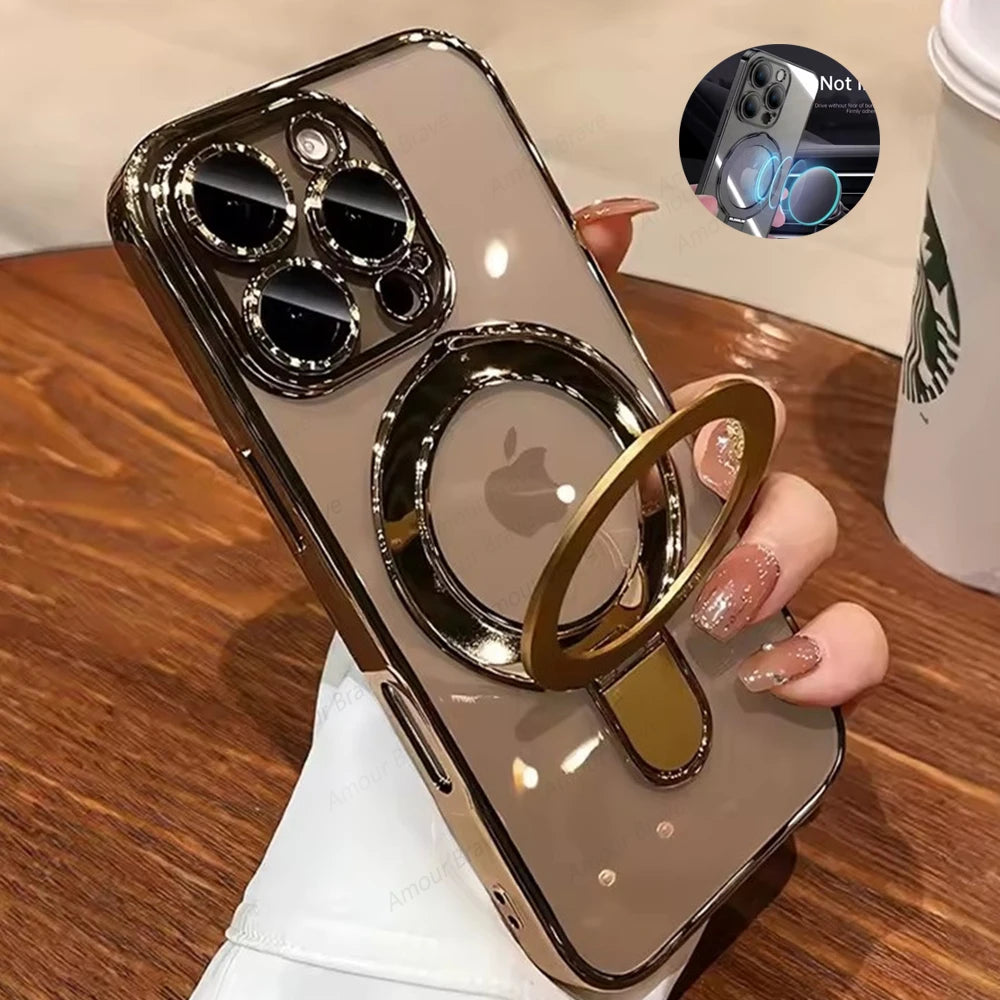 Luxury Ring Stand MagSafe Case