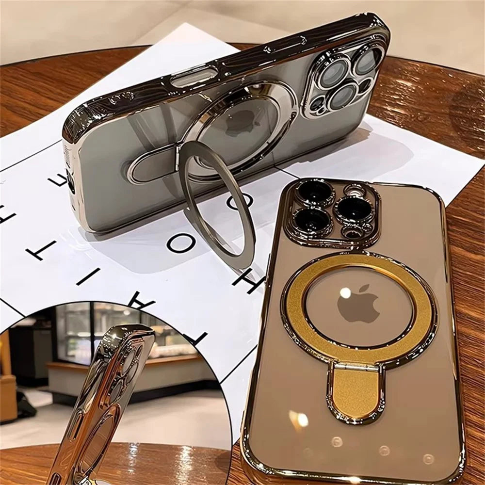Luxury Ring Stand MagSafe Case