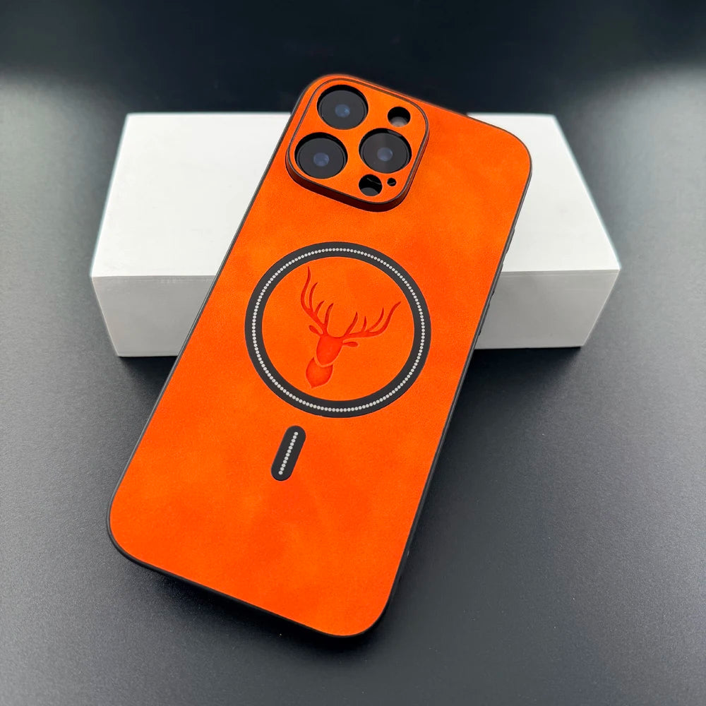 Luxury Deer Leather MagSafe Case