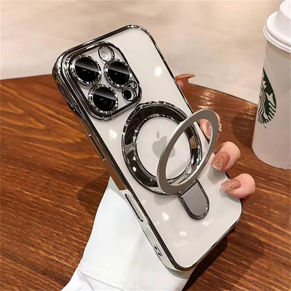 Luxury Ring Stand MagSafe Case