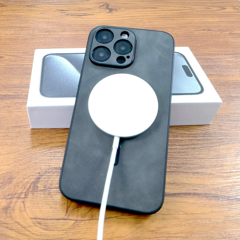Luxury Deer Leather MagSafe Case