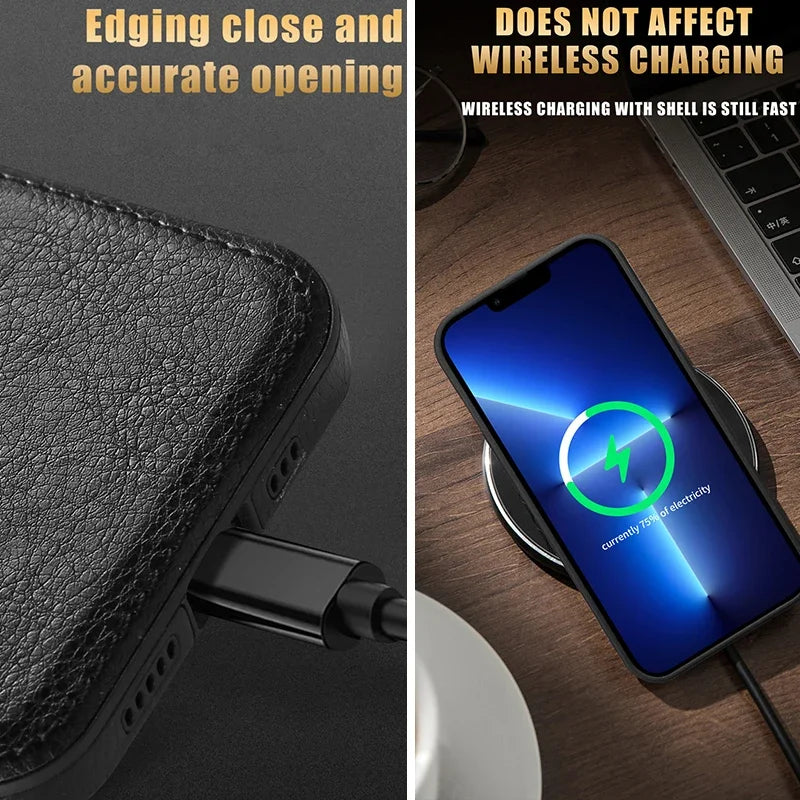 Luxury Leather MagSafe Case
