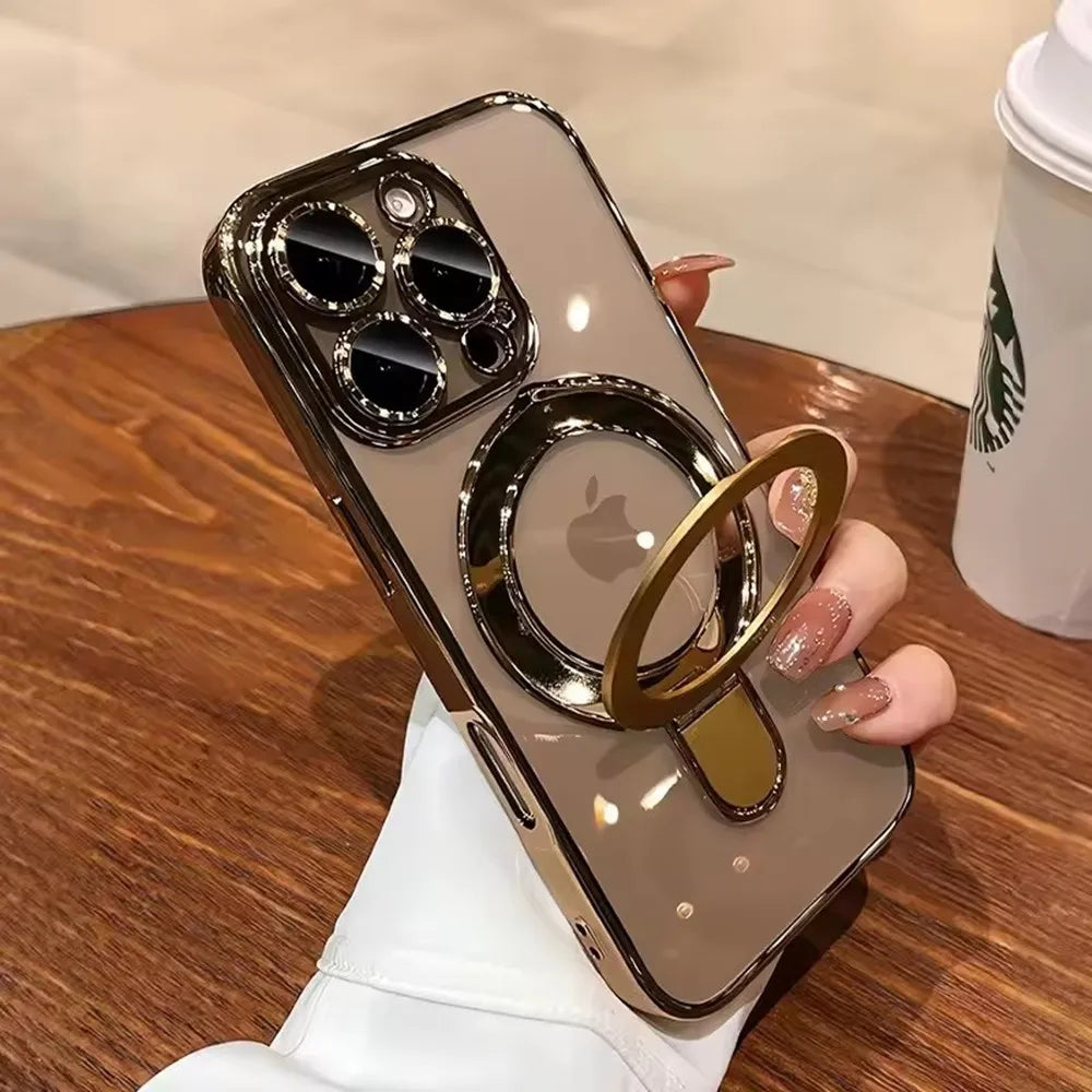 Luxury Ring Stand MagSafe Case