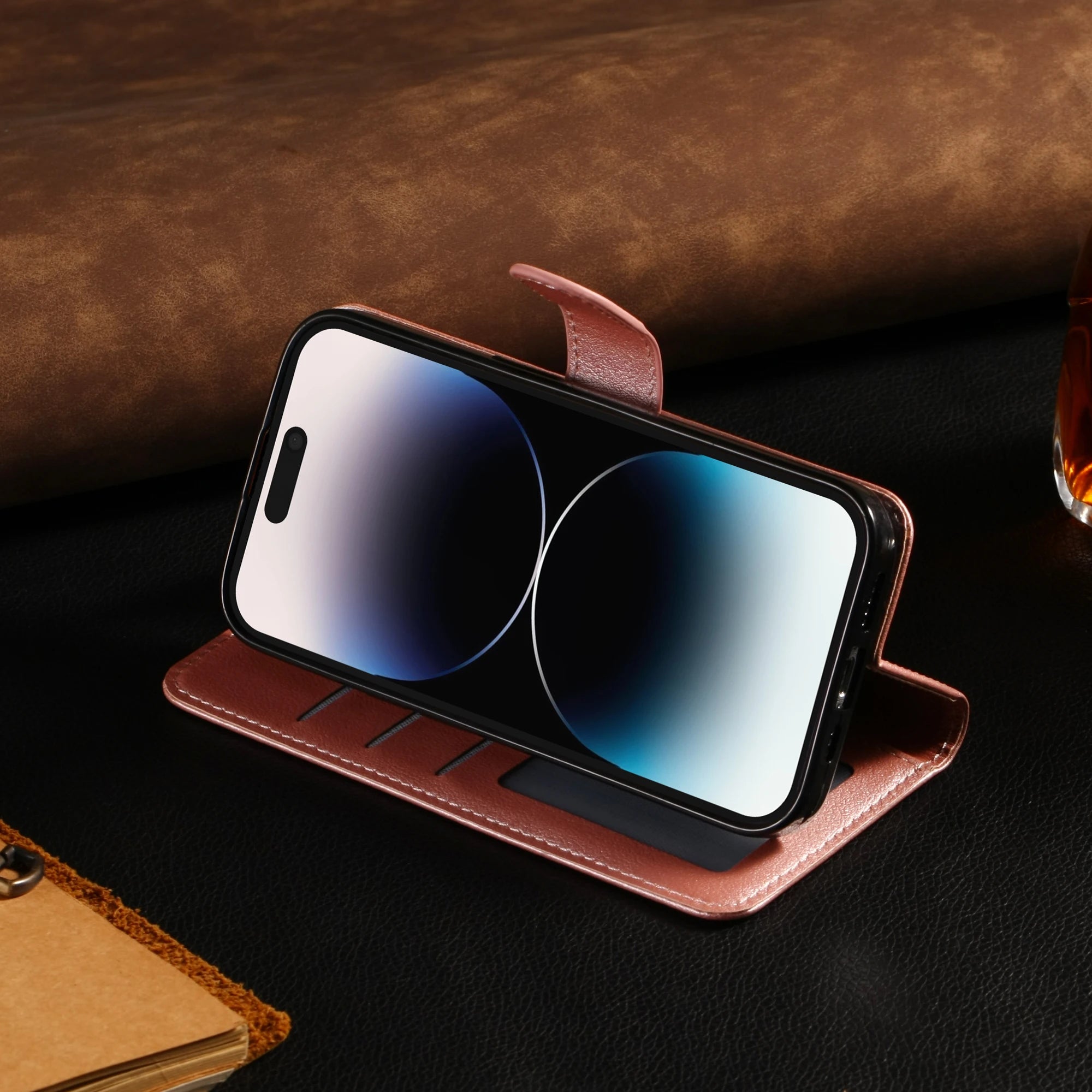 Luxury Leather Wallet Case