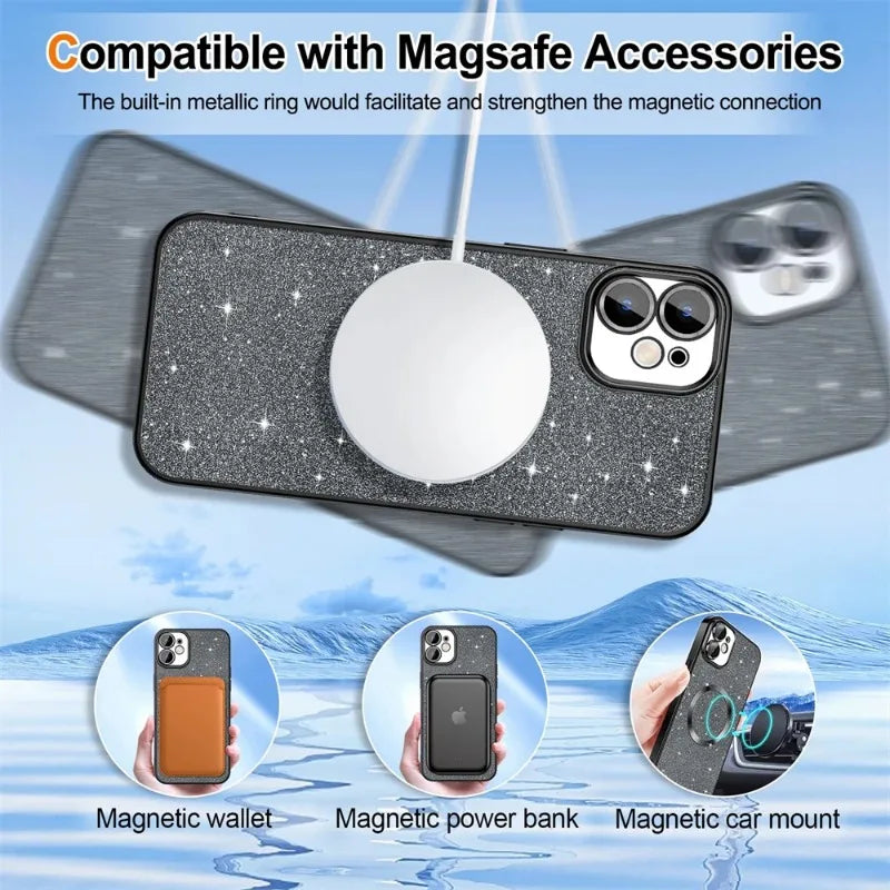 Luxury Lens Guard MagSafe Case