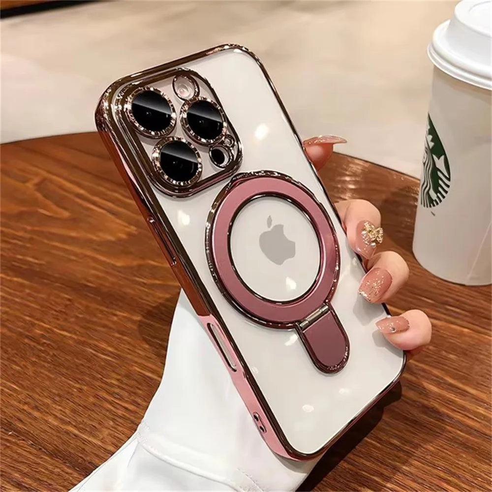 Luxury Ring Stand MagSafe Case