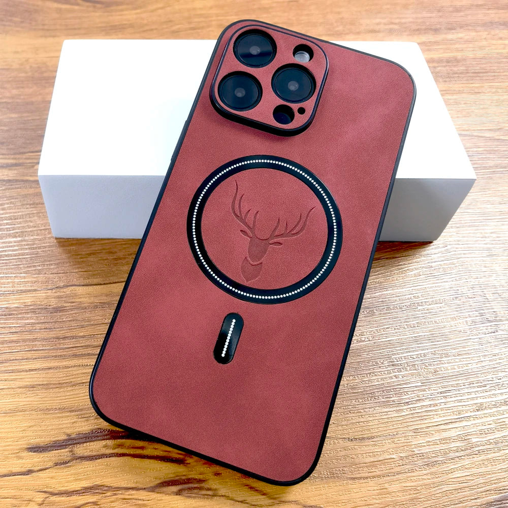Luxury Deer Leather MagSafe Case