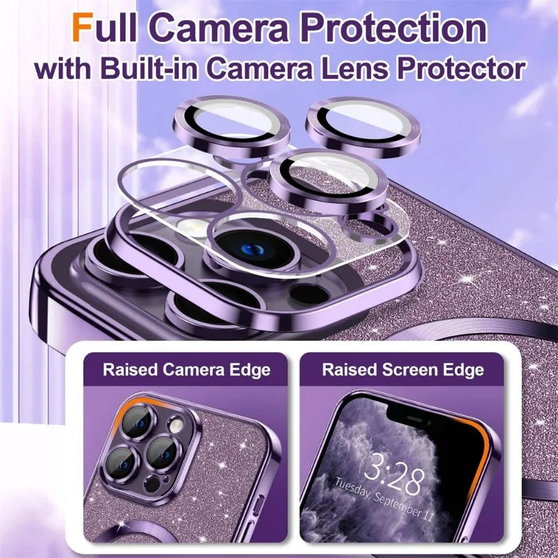 Luxury Lens Guard MagSafe Case