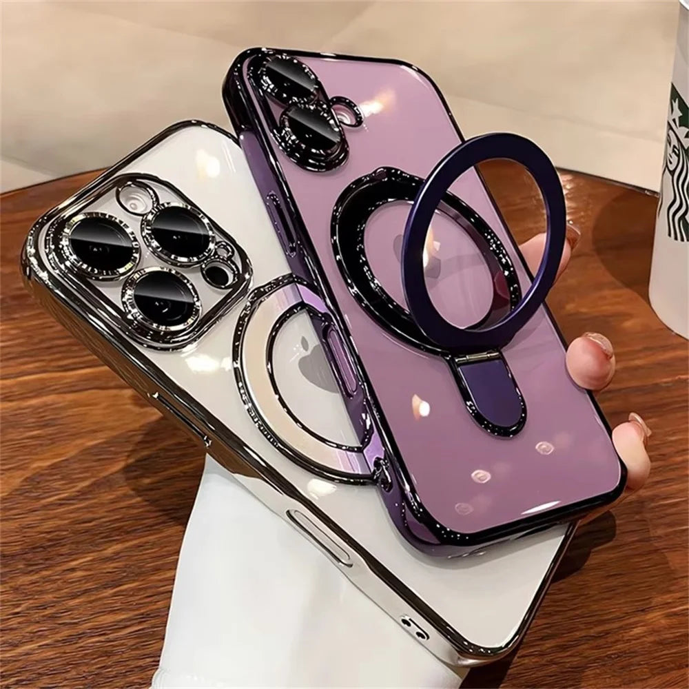 Luxury Ring Stand MagSafe Case